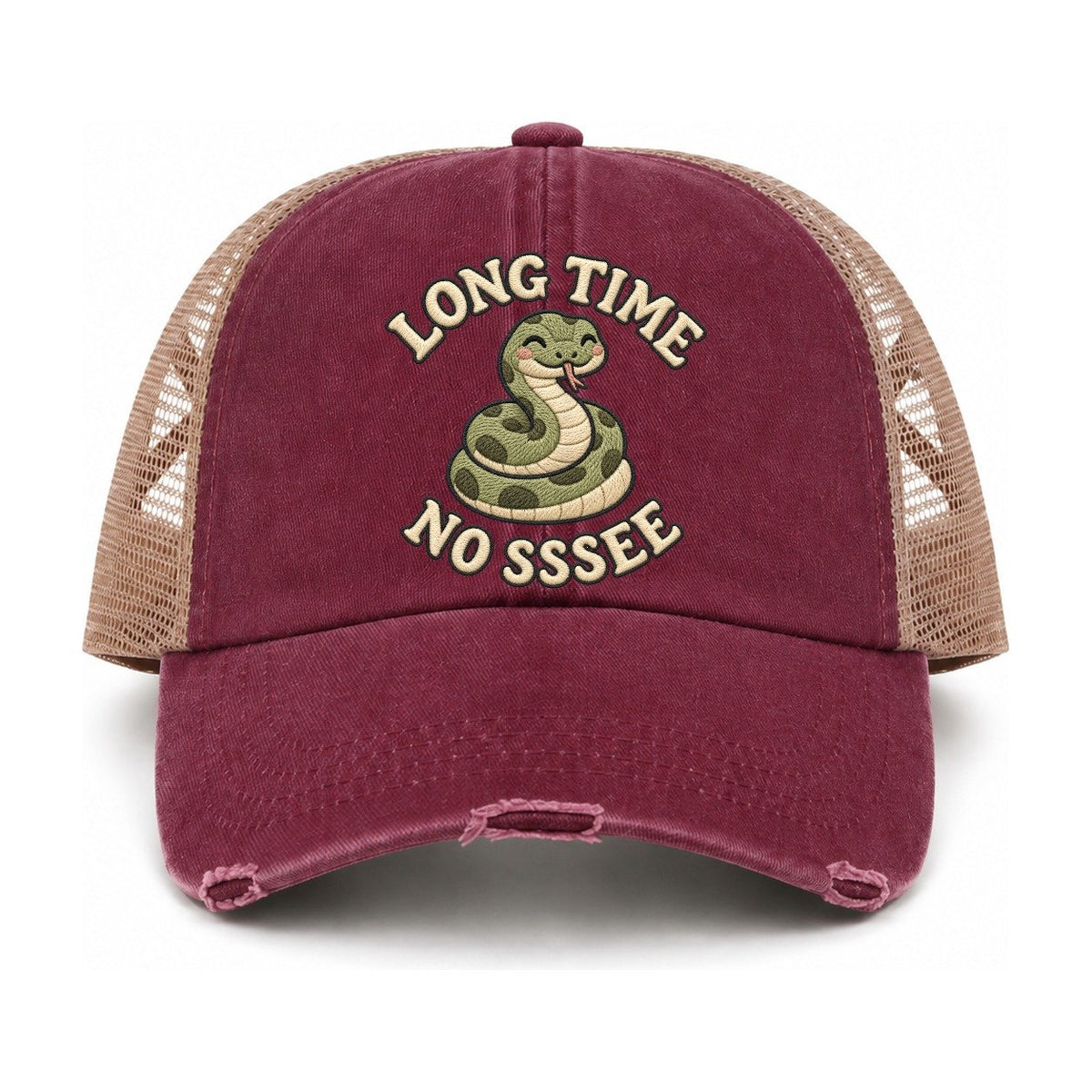 Burgundy-Khaki — front view