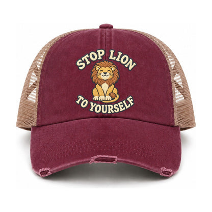 Burgundy-Khaki — front view