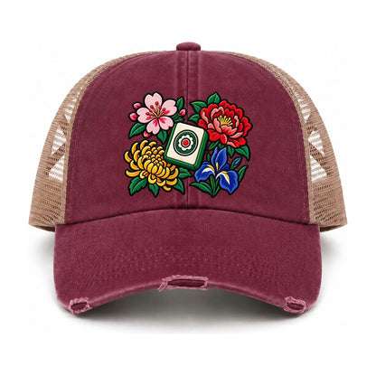 Burgundy-Khaki — front view