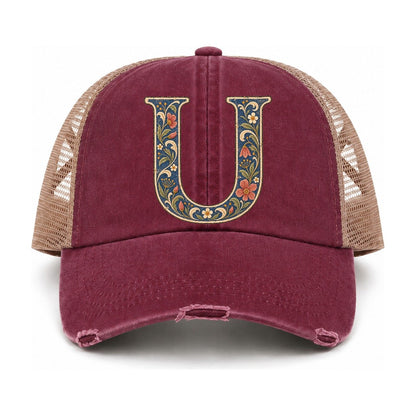 Burgundy-Khaki — front view