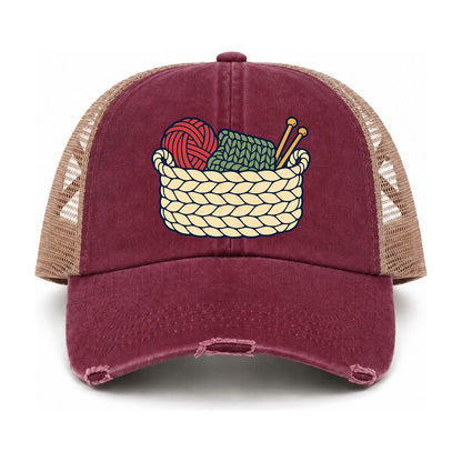 Burgundy-Khaki — front view
