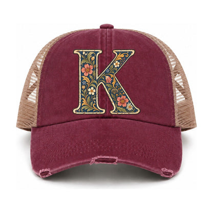 Burgundy-Khaki — front view