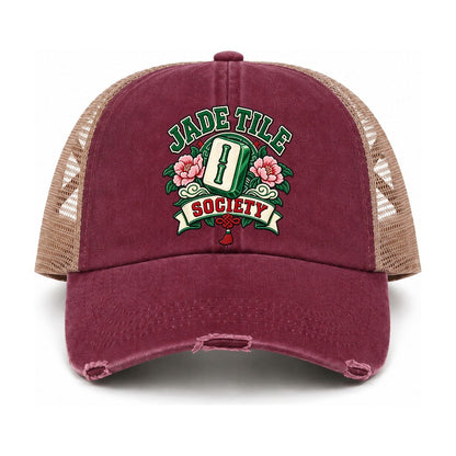 Burgundy-Khaki — front view