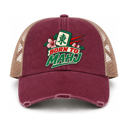 Burgundy-Khaki — front view