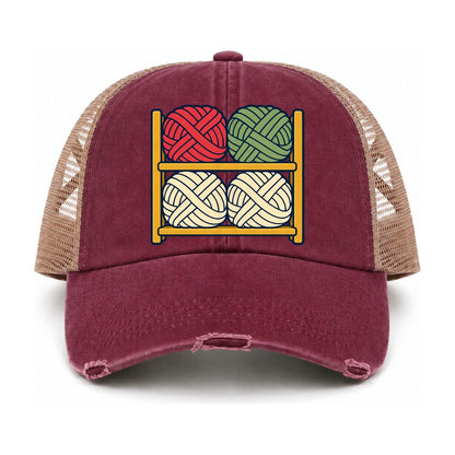 Burgundy-Khaki — front view