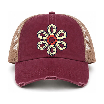 Burgundy-Khaki — front view