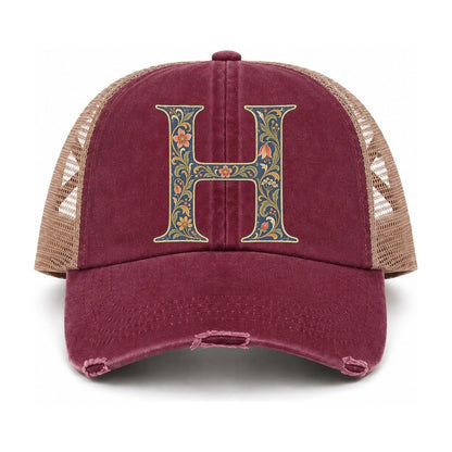 Burgundy-Khaki — front view