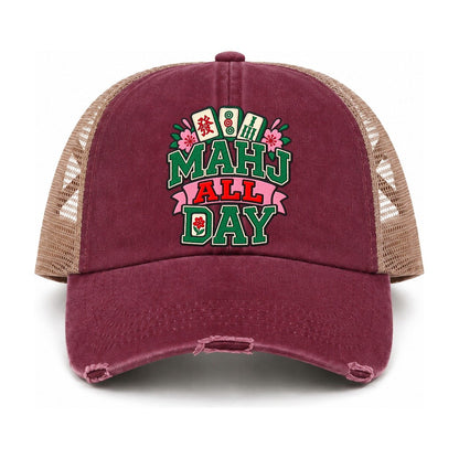 Burgundy-Khaki — front view