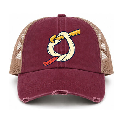 Burgundy-Khaki — front view