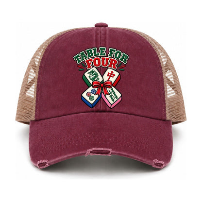 Burgundy-Khaki — front view