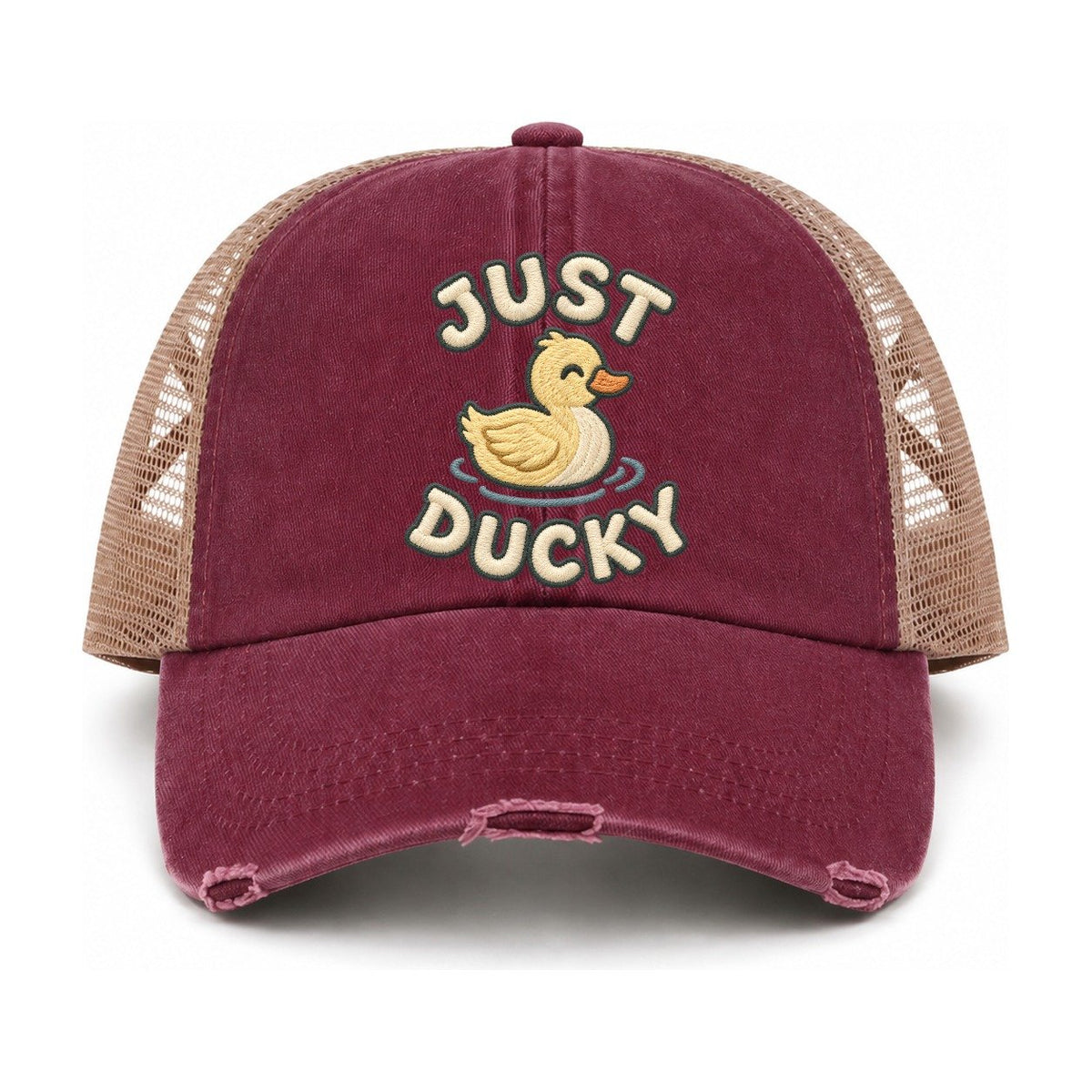 Burgundy-Khaki — front view