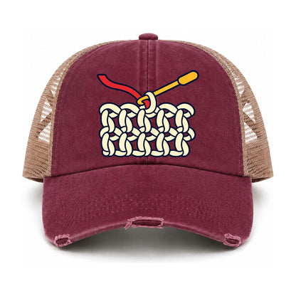 Burgundy-Khaki — front view