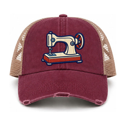 Burgundy-Khaki — front view