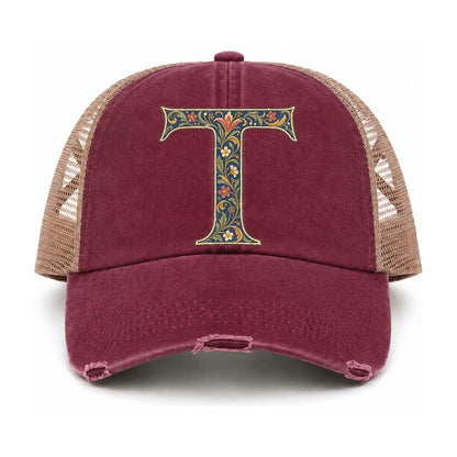 Burgundy-Khaki — front view
