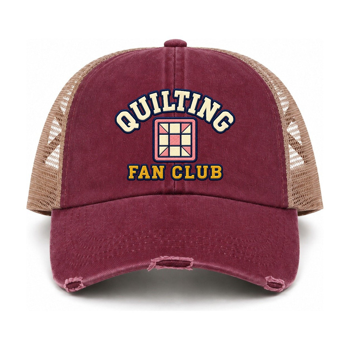 Burgundy-Khaki — front view
