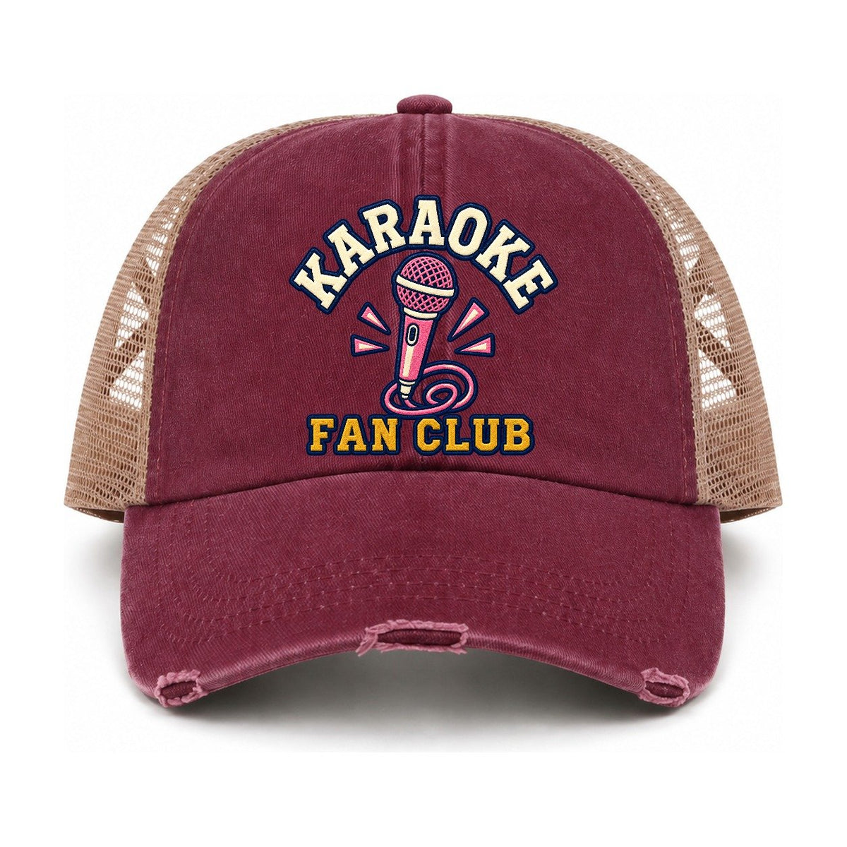 Burgundy-Khaki — front view