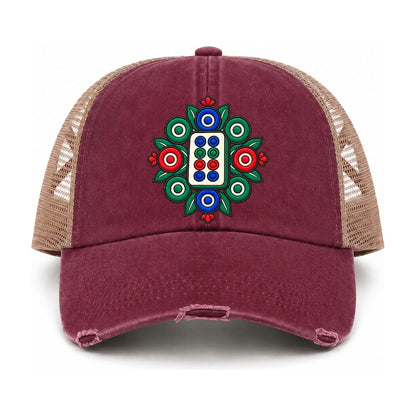 Burgundy-Khaki — front view