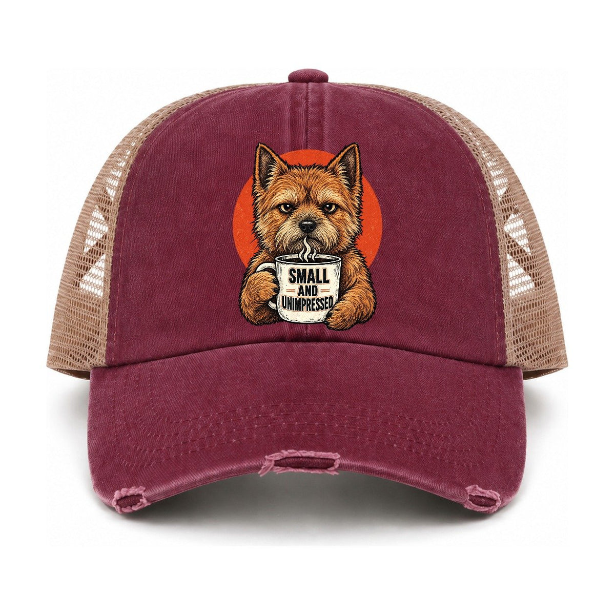 Burgundy-Khaki — front view