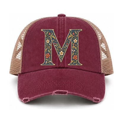 Burgundy-Khaki — front view