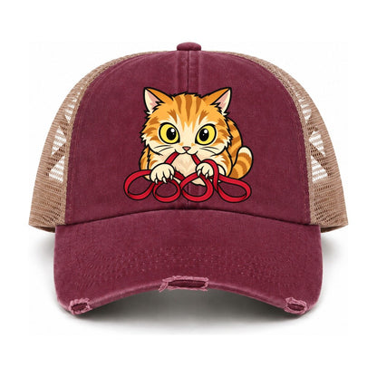 Burgundy-Khaki — front view