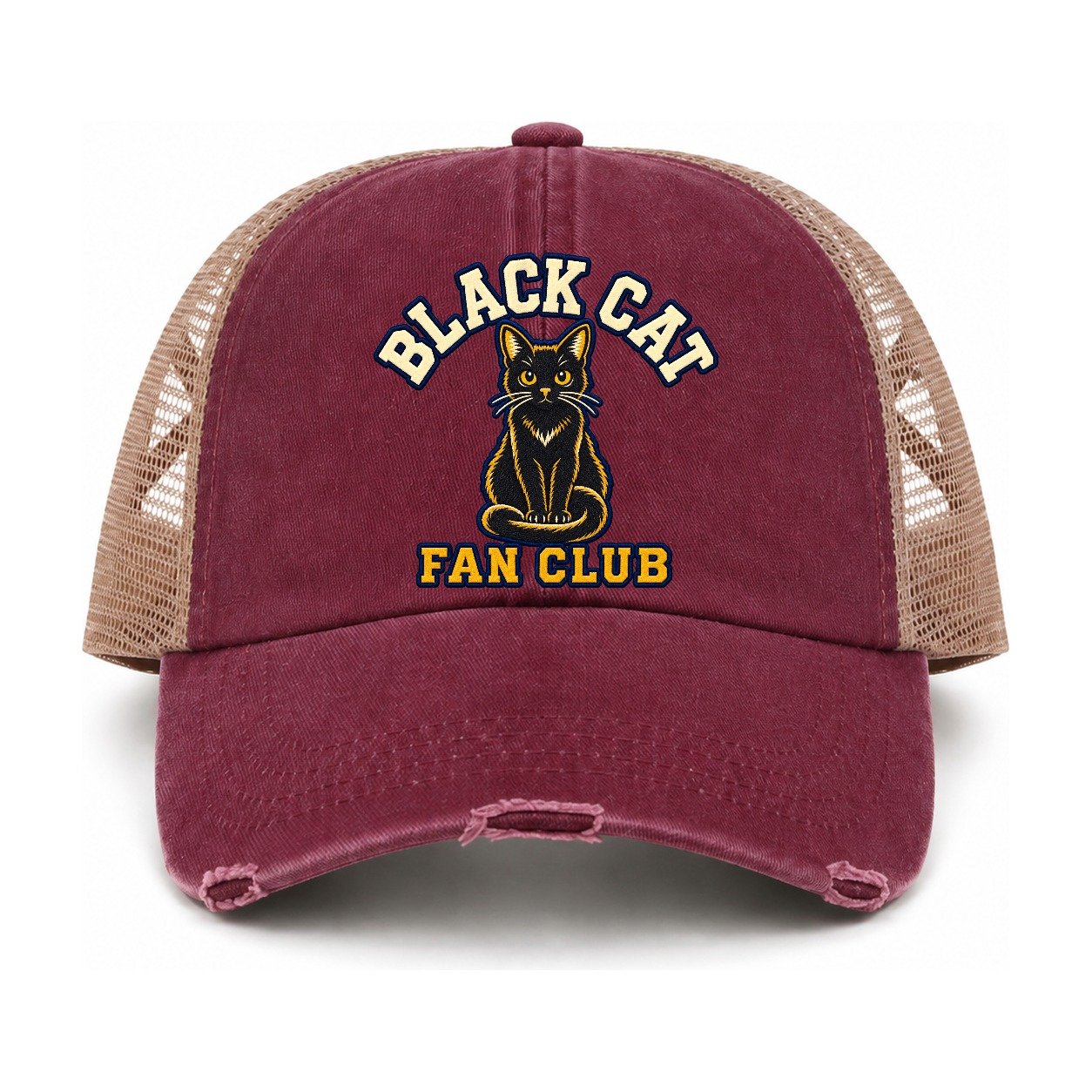 Burgundy-Khaki — front view