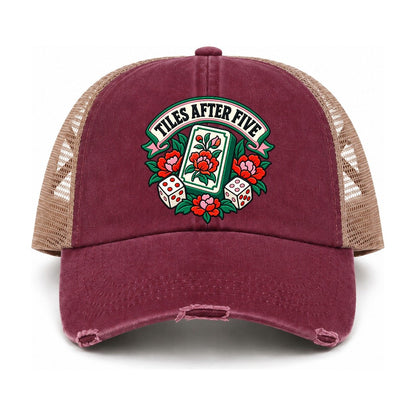 Burgundy-Khaki — front view