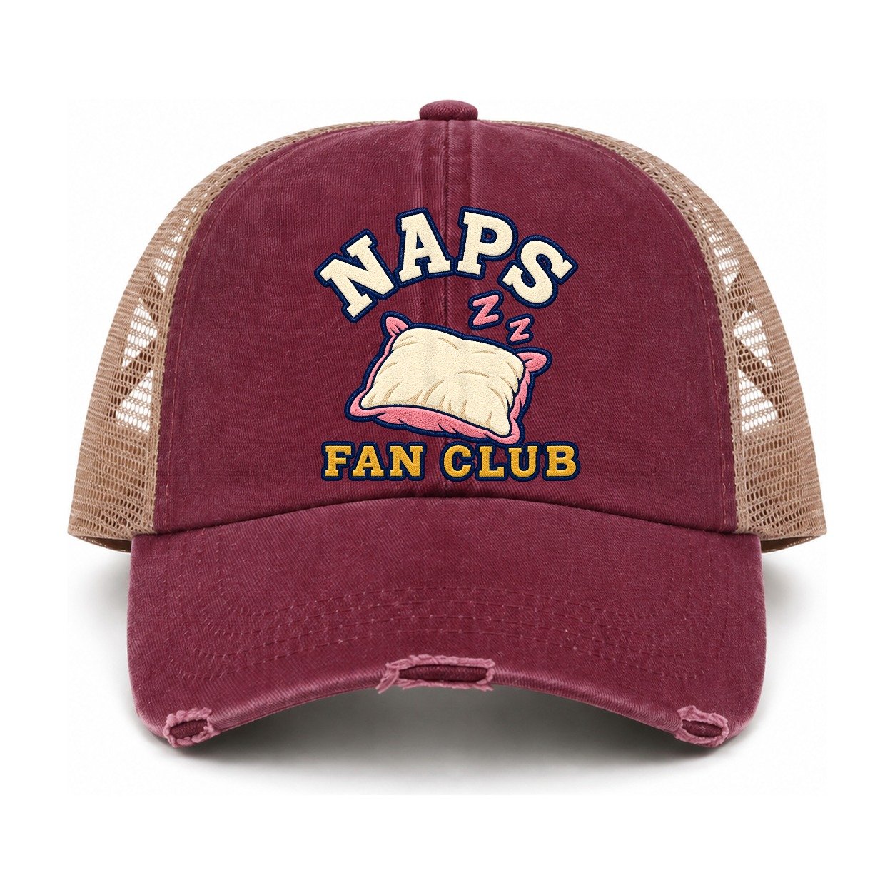 Burgundy-Khaki — front view
