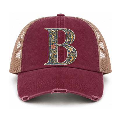 Burgundy-Khaki — front view
