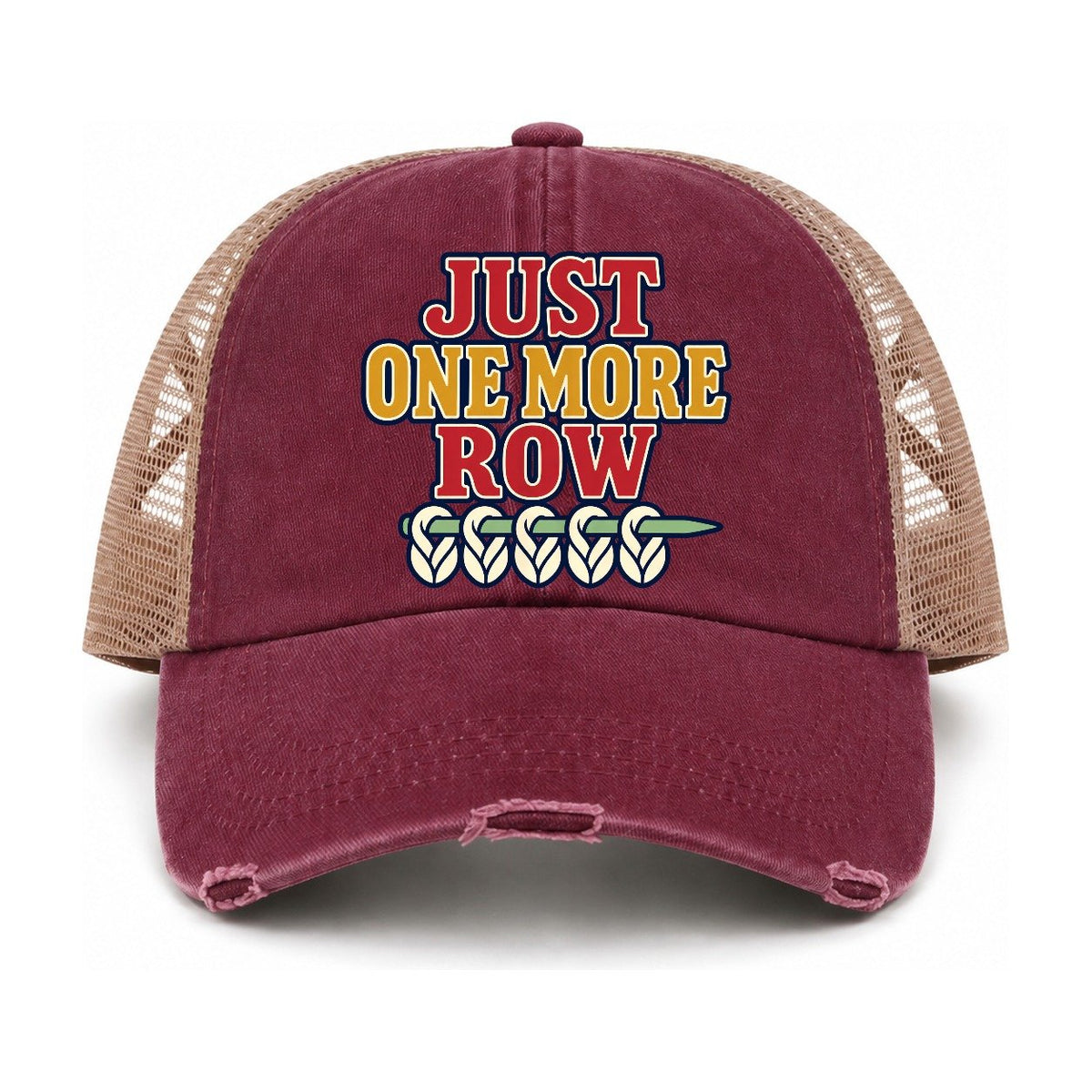 Burgundy-Khaki — front view