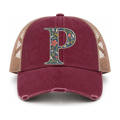 Burgundy-Khaki — front view