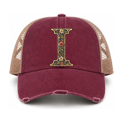 Burgundy-Khaki — front view