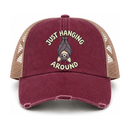 Burgundy-Khaki — front view