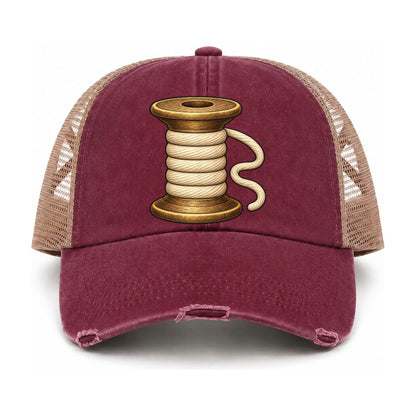 Burgundy-Khaki — front view