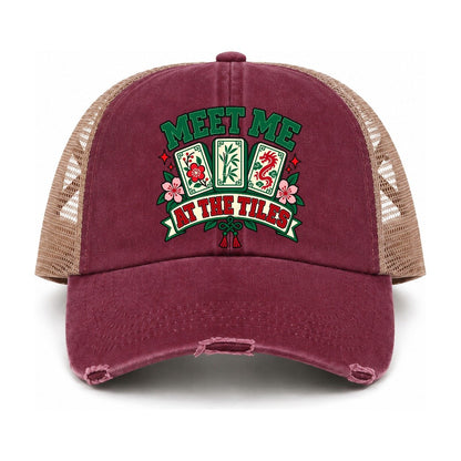 Burgundy-Khaki — front view