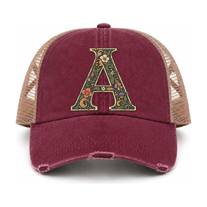 Burgundy-Khaki — front view