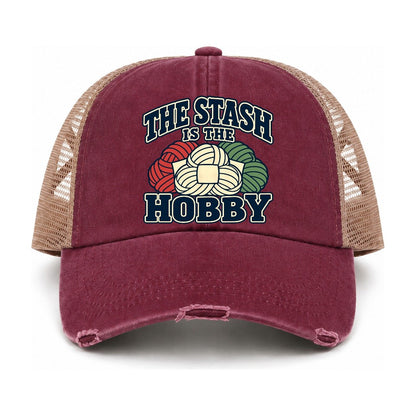 Burgundy-Khaki — front view