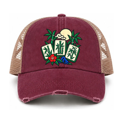 Burgundy-Khaki — front view