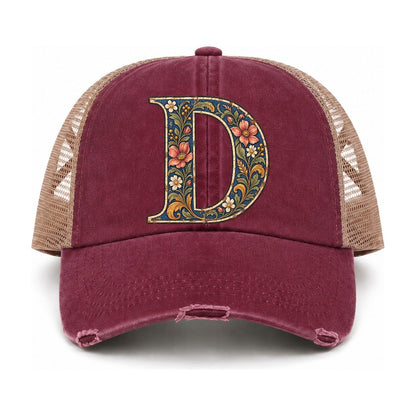Burgundy-Khaki — front view