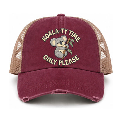 Burgundy-Khaki — front view
