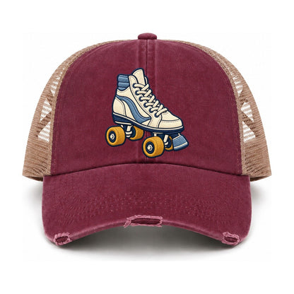 Burgundy-Khaki — front view