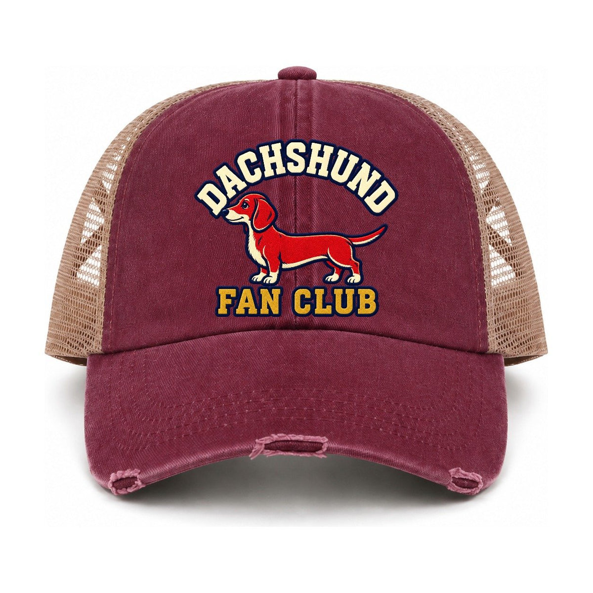 Burgundy-Khaki — front view