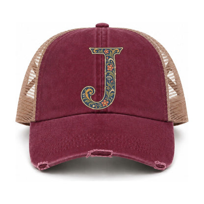 Burgundy-Khaki — front view