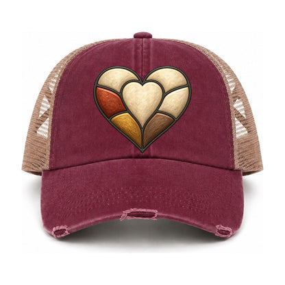 Burgundy-Khaki — front view