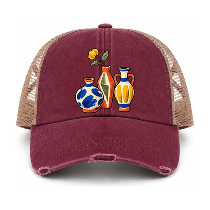 Burgundy-Khaki — front view