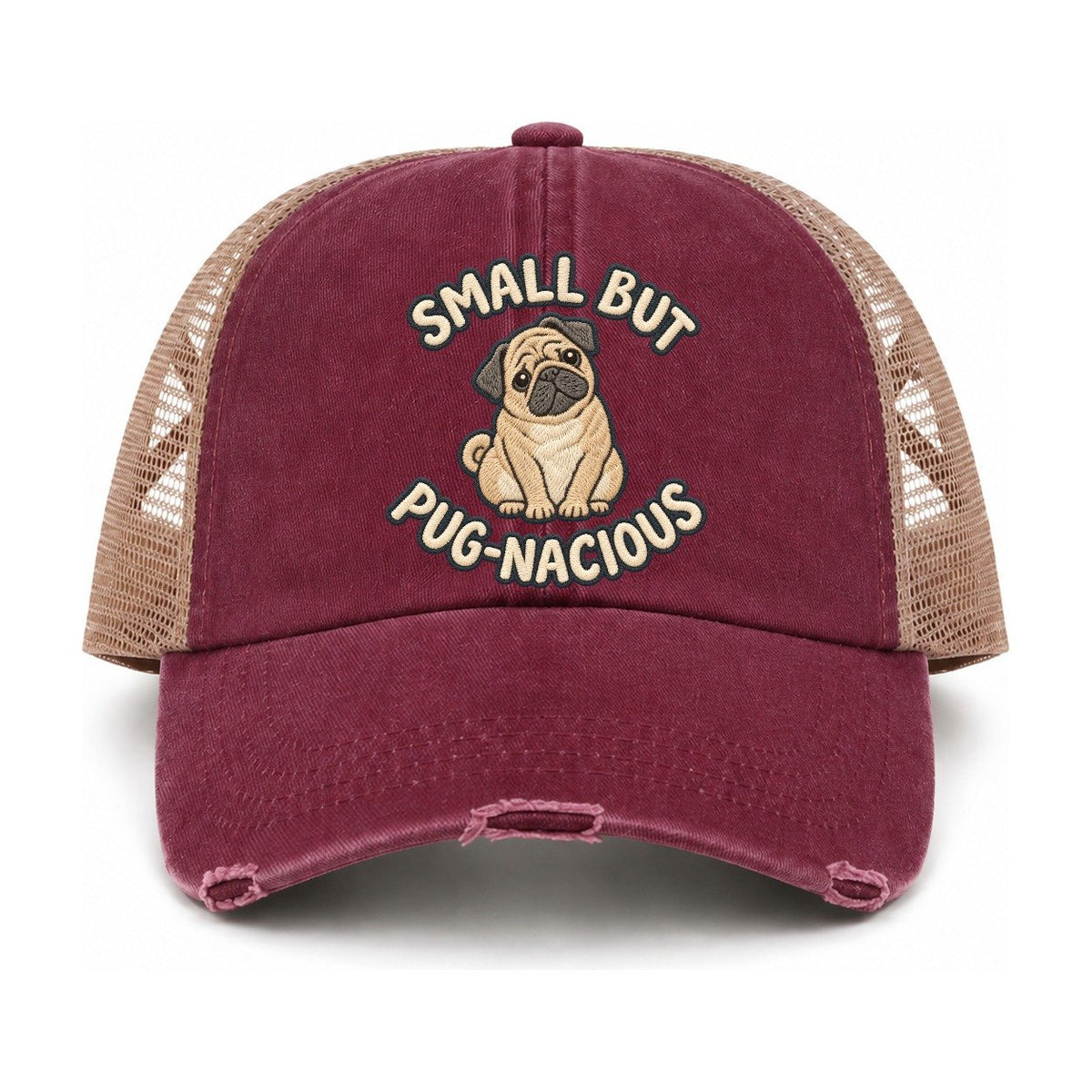 Burgundy-Khaki — front view