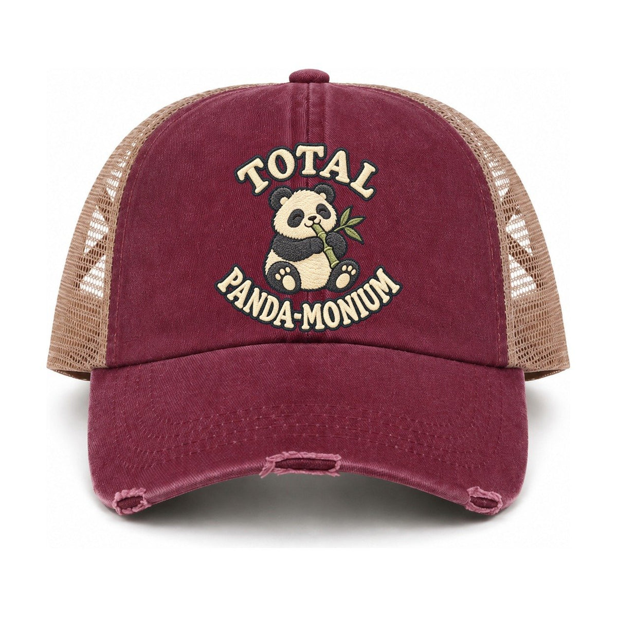 Burgundy-Khaki — front view