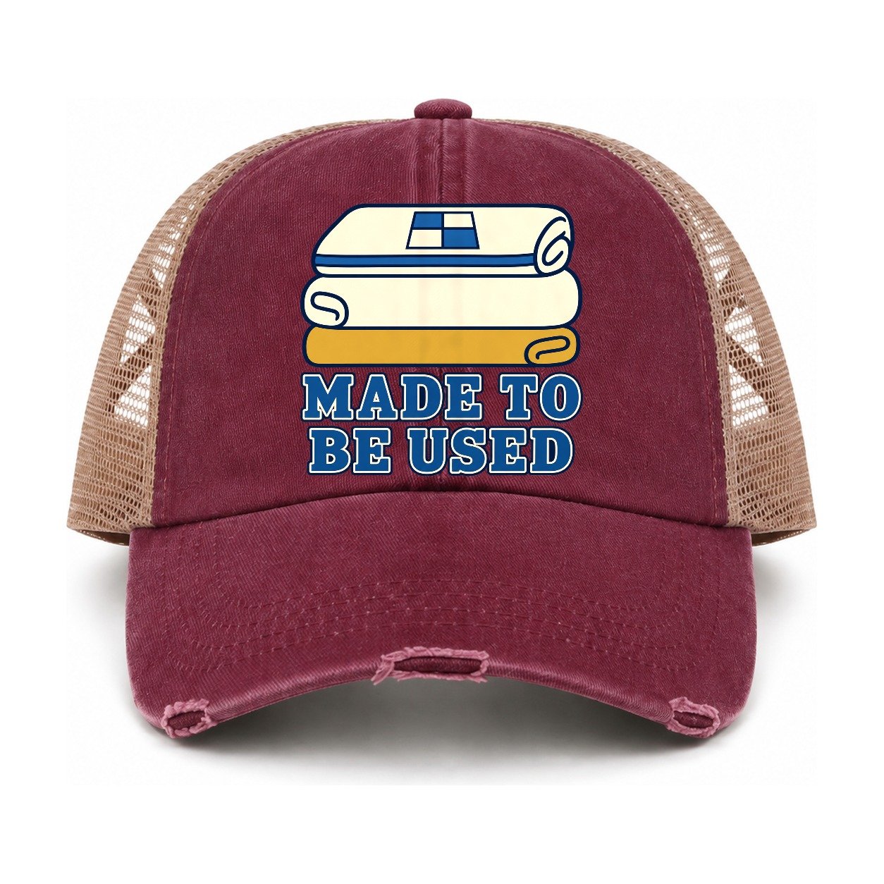 Burgundy-Khaki — front view