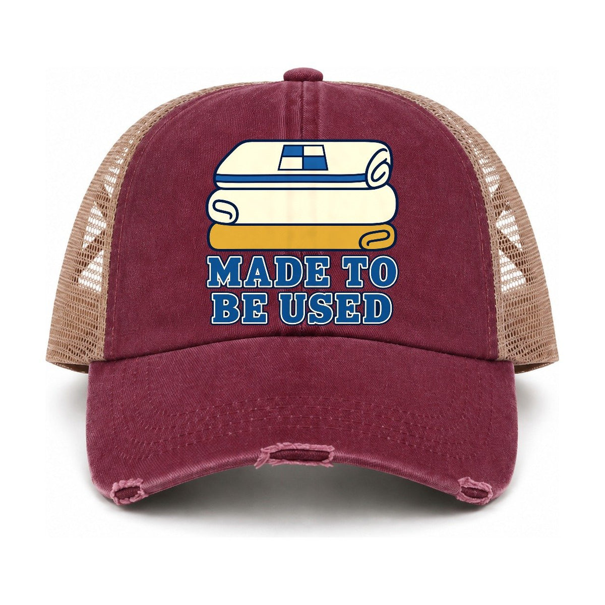 Burgundy-Khaki — front view