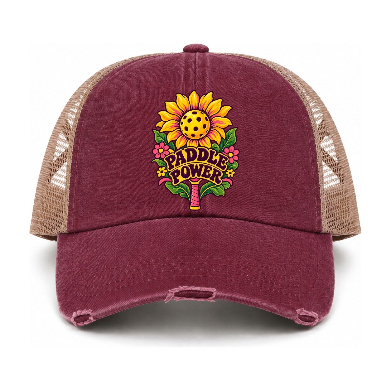 Burgundy-Khaki — front view