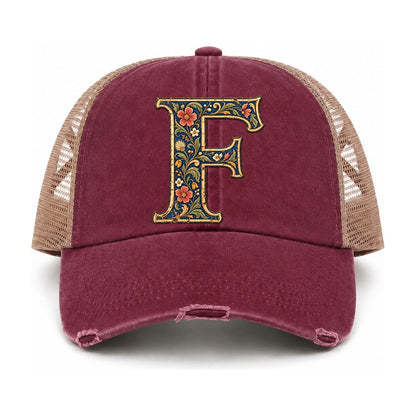 Burgundy-Khaki — front view
